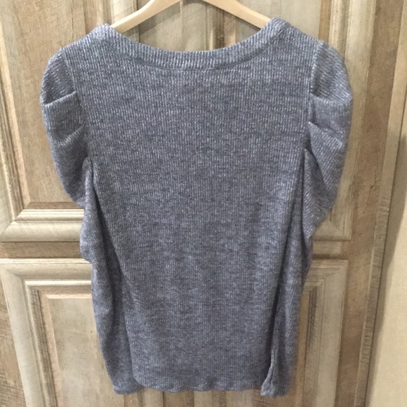New With Tags Gray Color Long Sleeve Sweater Top - Picture 4 of 10